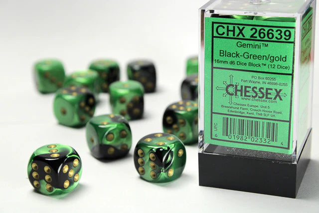 Chessex 16mm D6 Dice Block