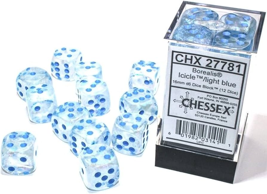 Chessex 16mm D6 Dice Block