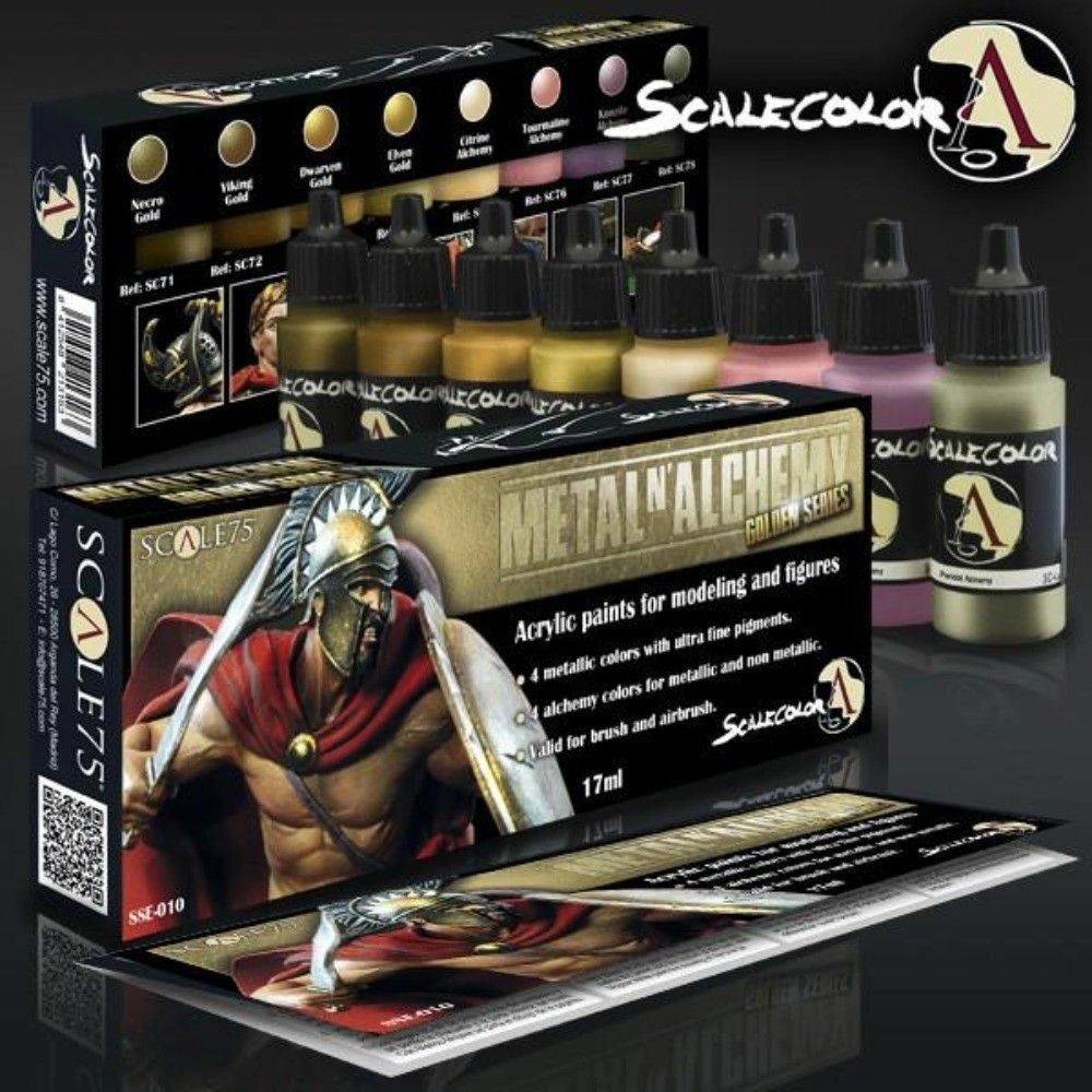 Scalecolor Metal 'n' Alchemy Golden Paint Set