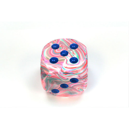 Chessex 50mm D6 Single Dice Festive Pop Art/blue