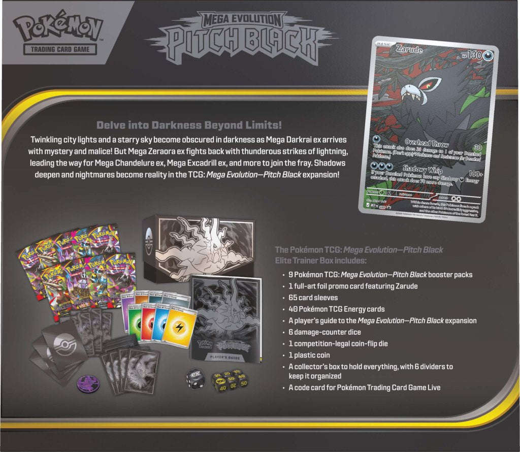 Mega Evolutions Pitch Black Elite Trainer Box (preorder)