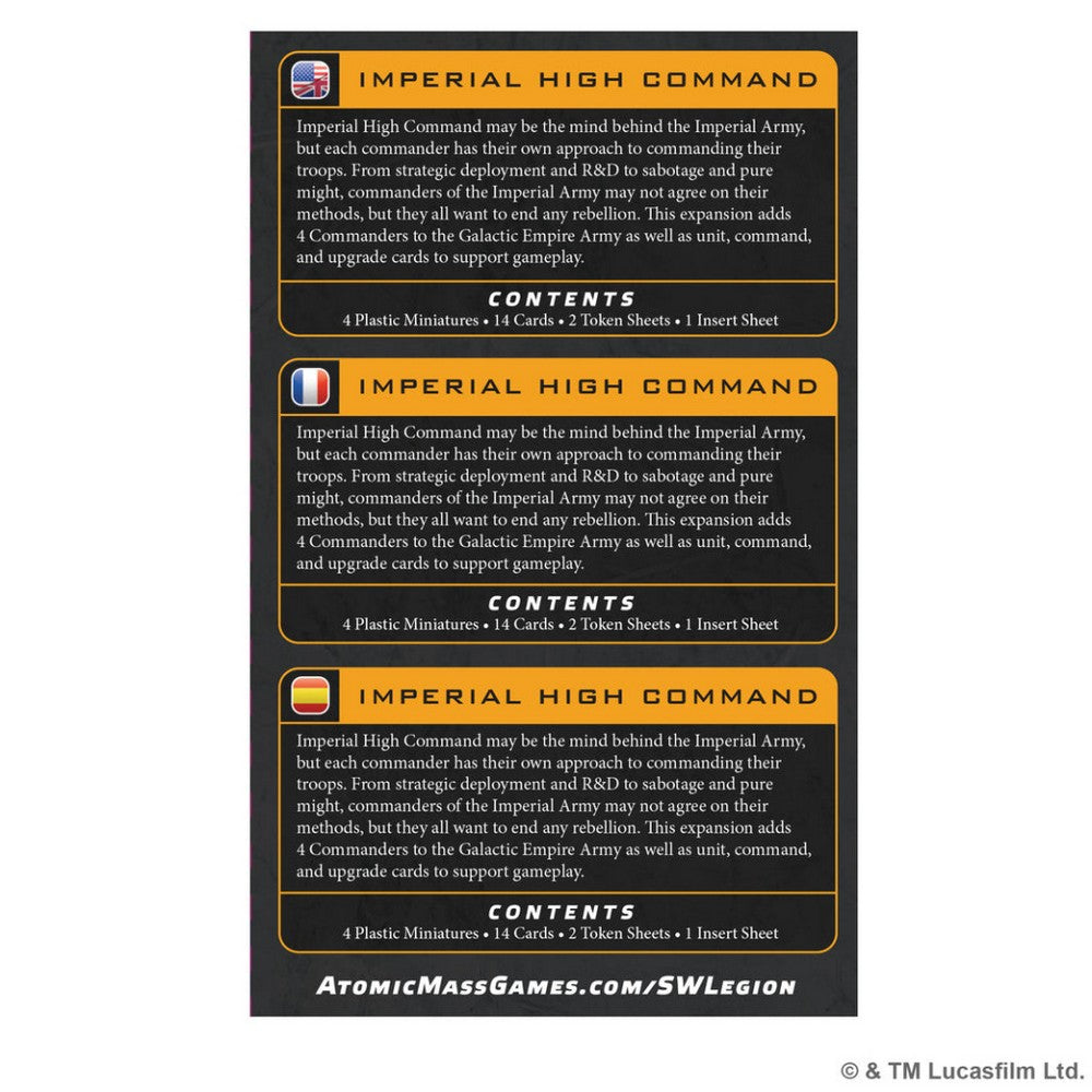 Star Wars: Legion – Imperial High Command