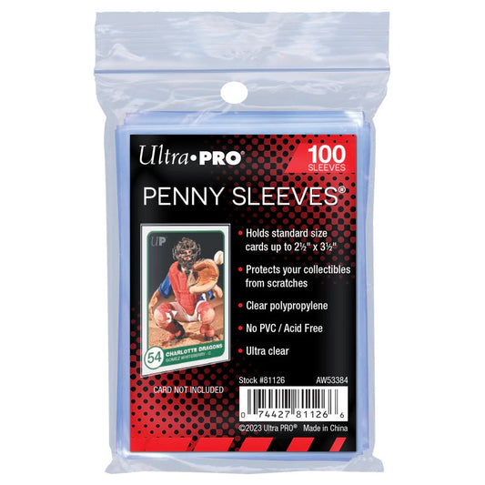 CARD SLEEVE - 2-1/2" X 3-1/2" Soft Card Sleeves (PK100)