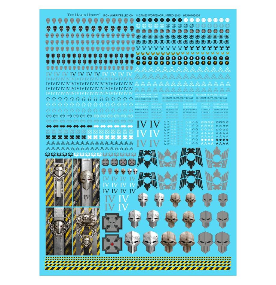 Iron Warriors Transfer Sheet