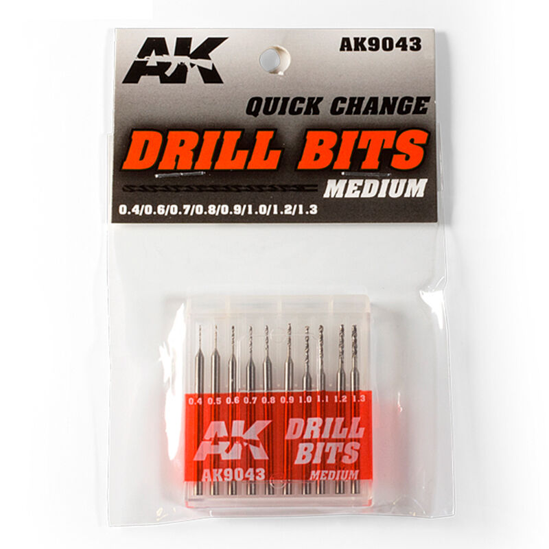 AK Interactive Carbide Drill Bits Set (0.4-1.3mm)