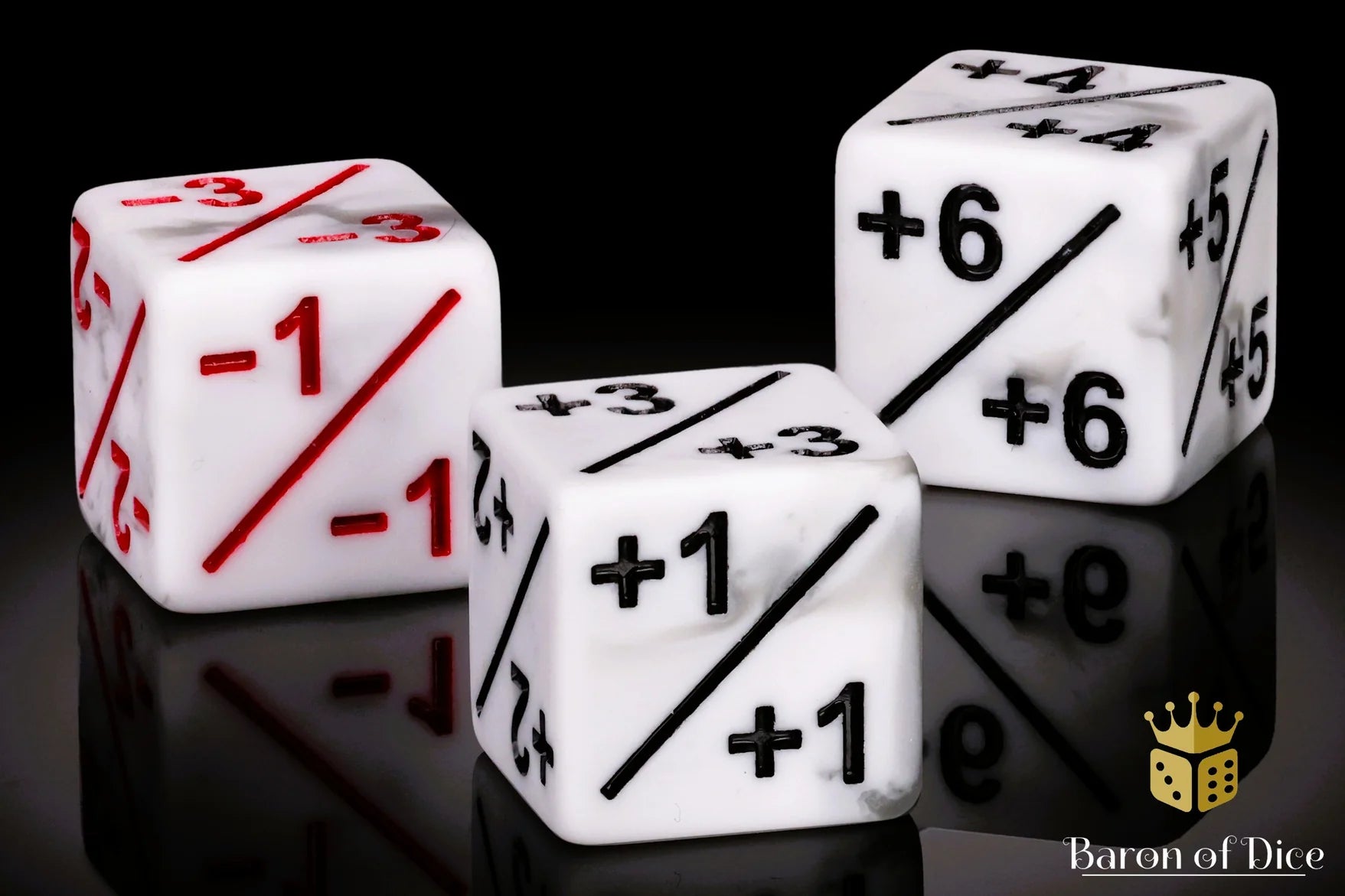 +1/ -1 Counters - Set of 10 White
