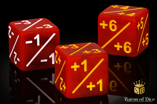 +1/ -1 Counters - Set of 10 Red