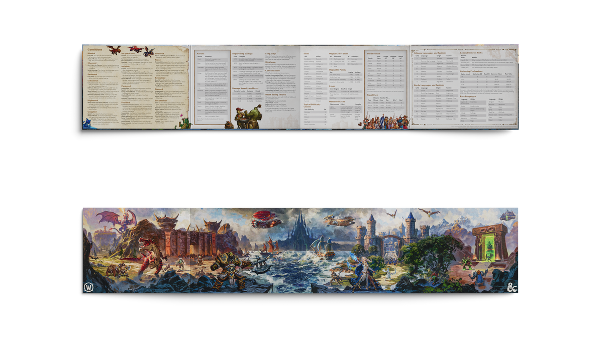 D&D World of Warcraft Dungeon Master's Screen (Preorder)