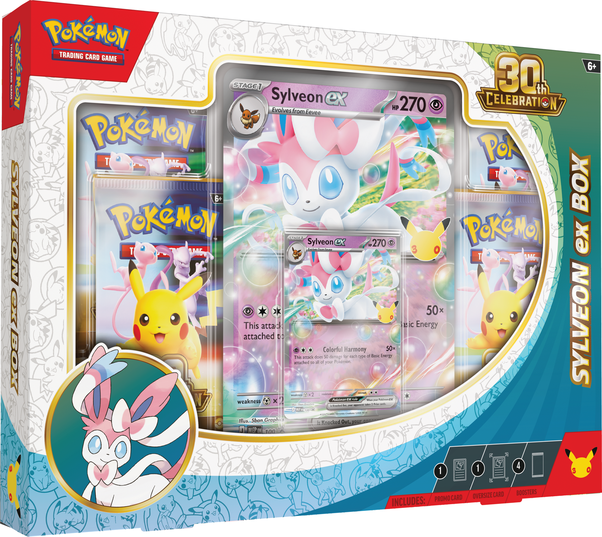Pokemon TCG 30th Celebration ex Box Sylveon ex & Greninja ex [Assorted] (Preorder)