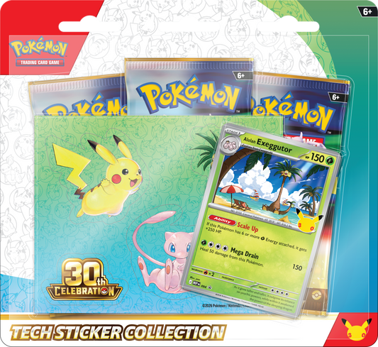 Pokemon TCG 30th Celebration Tech Sticker Blister [Assorted] (Preorder)