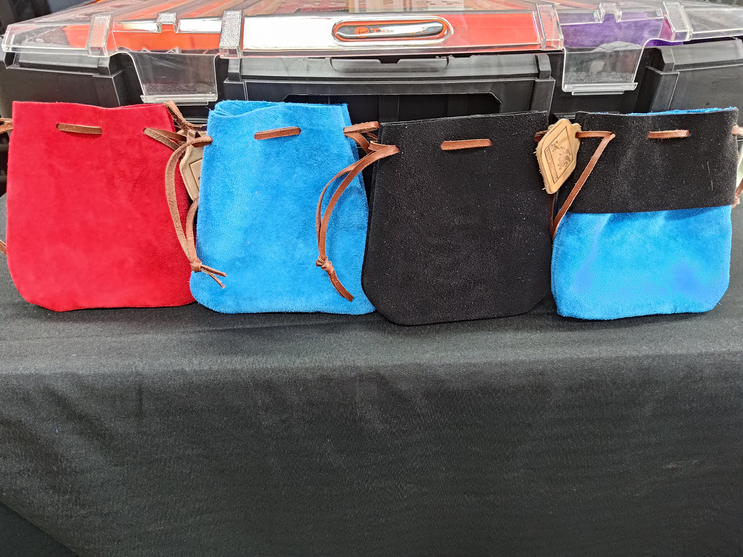 RAW Leather Dice Bag