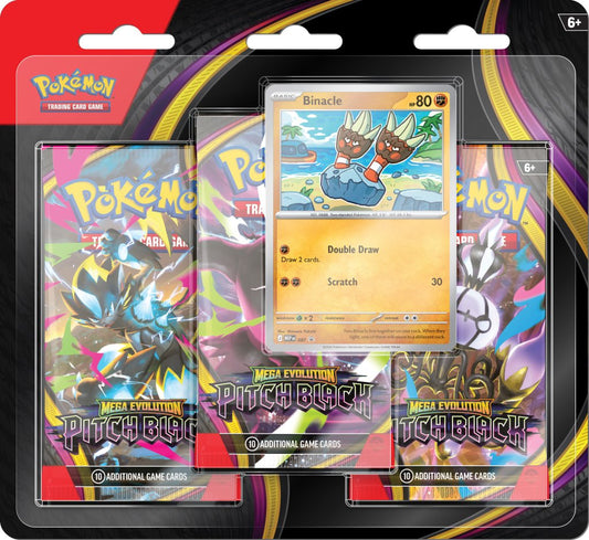 Mega Evolution Pitch Black Three Booster Blister (preorder)