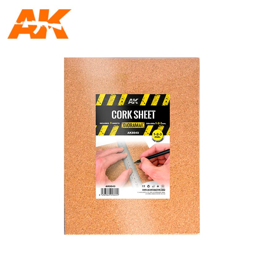Coarse Grained Cork Sheet 1-2-3mm