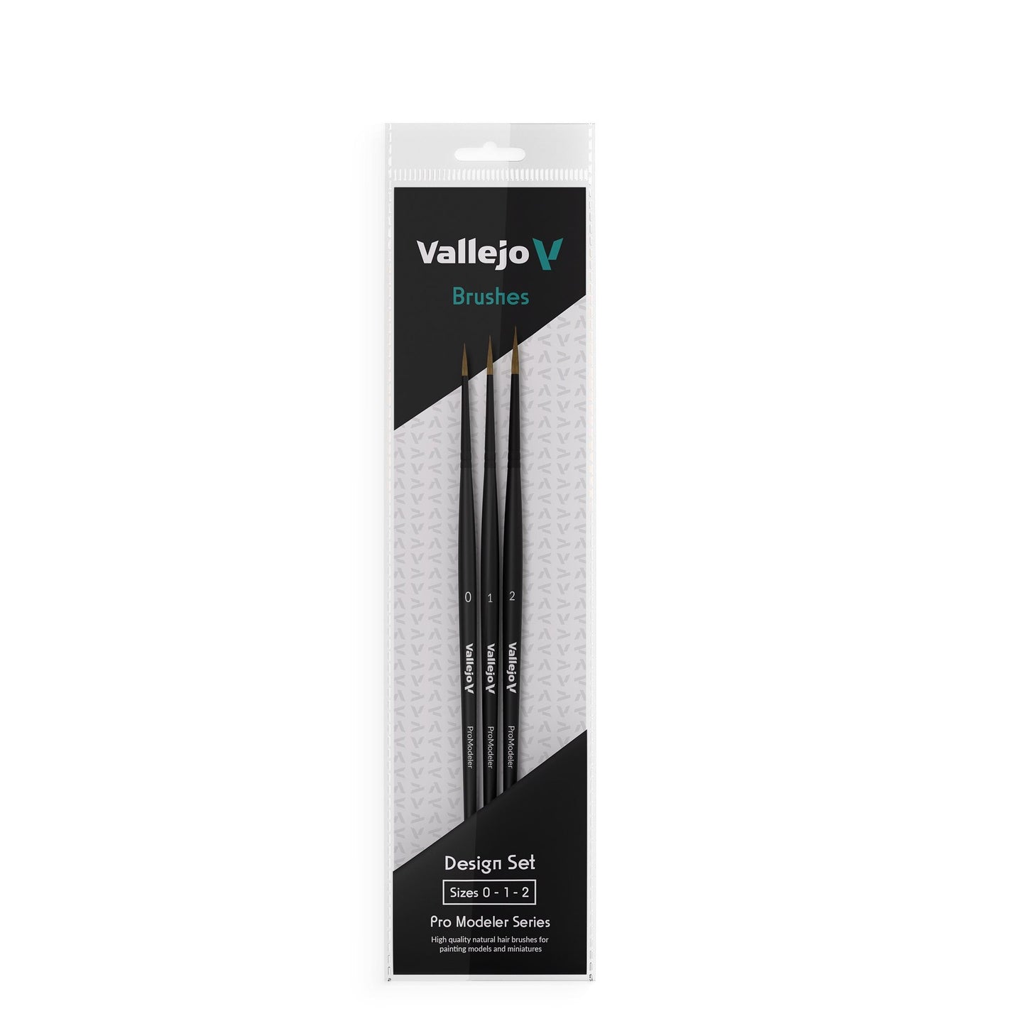 Vallejo - Brushes - Pro Modeler - Design Set - Natural Hair