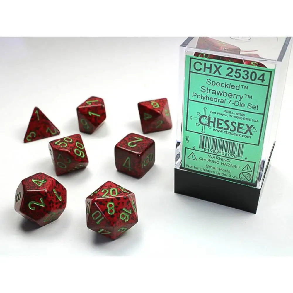 Chessex Polyhedral 7-Die Set Speckled Strawberry