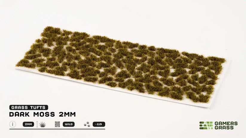 Tiny Tufts Dark Moss 2mm 2mm Wild