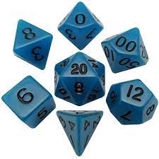 MDG 16mm Acrylic Polyhedral Dice Set