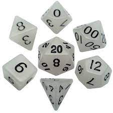 MDG 16mm Acrylic Polyhedral Dice Set