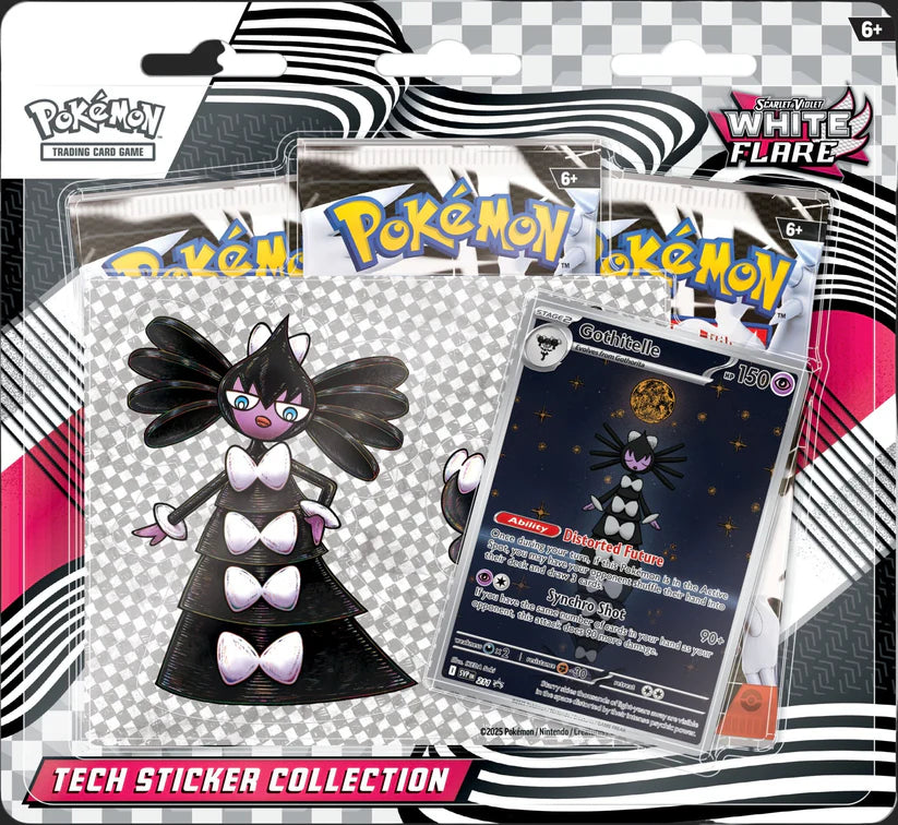 Scarlet & Violet White Flare Tech Sticker Blister (Preorder)