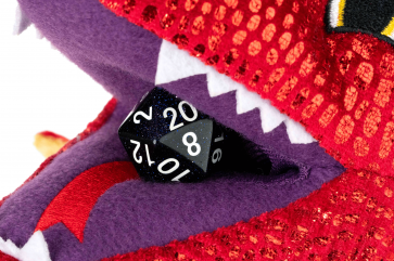 MDG Dragon Plush Dice Bag Red