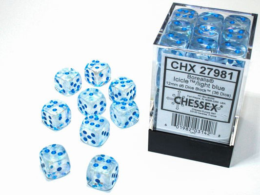 Chessex 12mm D6 Dice Block